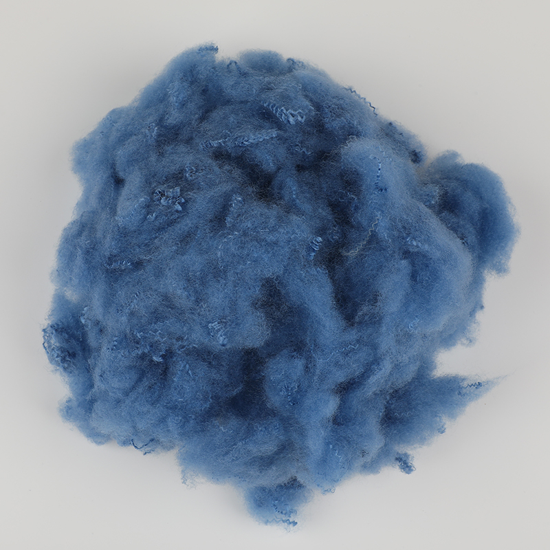 Cowboy Blue Wool adstare Polyester Staple Fiber 3D×64mm