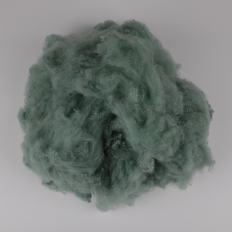 Pallida lana viridi adstare Polyester Stapula Fiber 3D×64mm
